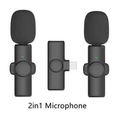 Wireless Microphone & Lapel Mic For Video Recording- For Iphone & Type- C