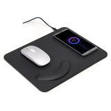 2 in 1 Wireless Charging Leather Mouse Pad- Assorted Colors