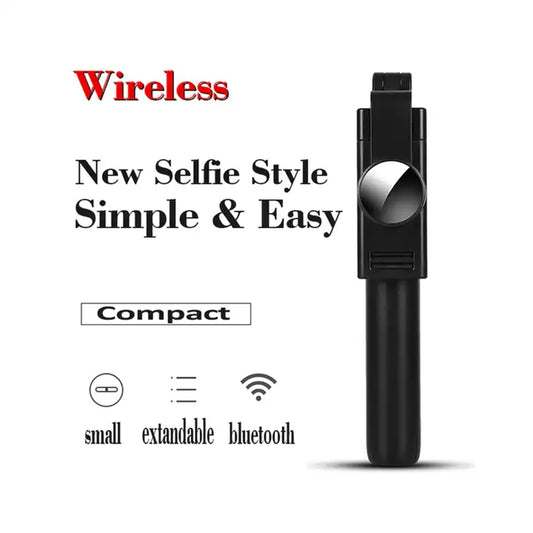 Extendable Wireless Selfie Stick With Tripod Built In Remote For Iphone