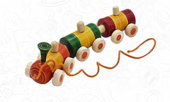 Pull Along Toy Wooden Train for 1 Year & Above Kids, Toddlers, Infant & Preschool Toys  Multicolor