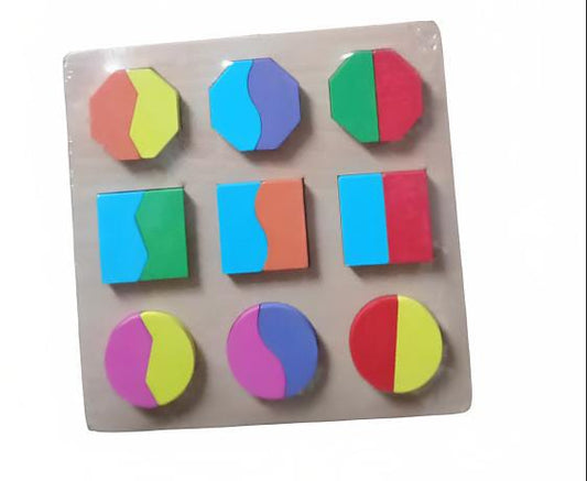 Geometry Shape Sorter Blocks Wooden Toys Educational Board Game