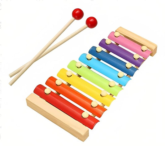 Wooden Xylophone with 8 Sounds for Kids High Quality, Safe, and Fun Developmental Musical Toy