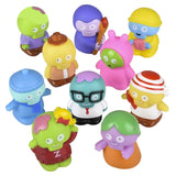 Mini Rubber Zombie Character Kids Toy In Bulk - Assorted