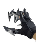 0709BA Black Dragon Hand Claw Movable Joint Flexible and Changeable Gloves Toy Halloween Role Play Horror Ghost Hand Props