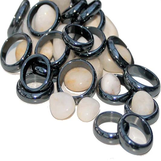 Energize Your Style with Hematite Stone Rings