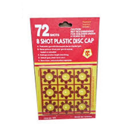 Wholesale 8 Shot Ring Caps for 8 Shot Cap Guns Realistic and Exciting Firepower (Sold by the card OR DOZEN CARDS)
