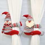 1-4pcs/ set Christmas Plush Doll Set - Santa Claus with Snowman, Cartoon Window Hanging Decoration for Trees and Home Decoration