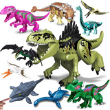 2407TA Jurassic Dinosaur World Brutal Raptor T-Rex Triceratops Indominus Rex Model Building Blocks Dino Velociraptor Figure Bricks Toys