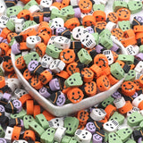 Halloween Craft Beads - 20/50Pcs Mixed Styles, 8-12Mm Polymer Clay Charms For Diy Jewelry Making, Necklaces, Bracelets, Earrings & Keychains