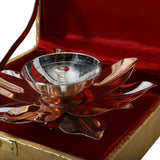 Silver Diya Shaped Like A Flower