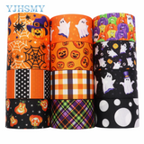 0709BA 5 yards Halloween pumpkin Ribbon Printed Grosgrain Ribbons 1-1/2'' DIY Handmade Party Decoration Gift Packaging