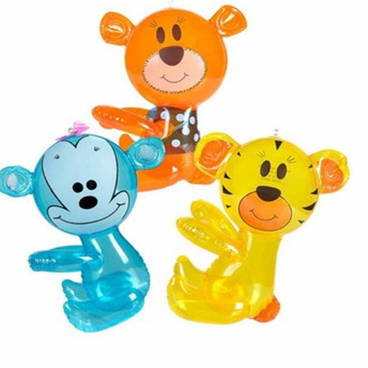 14" Hug Me Animal Inflate - Adorable and Huggable Inflatable Toy (Sold In Dozen)