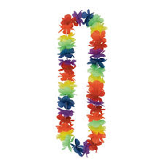 Wholesale Vibrant Solid Color Flower Hawaiian Leis - Festive Party Accessories (Sold by the dozen)