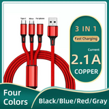 Multiple Usb Charging Cord Usbc Mobile Phone Wire