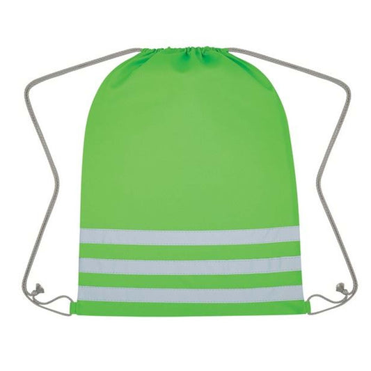 Reflective Safety Drawstring Bag In Bulk- Assorted