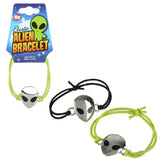 Wholesale Stretch Alien Head Bracelet - Unique Extraterrestrial Jewelry(Sold By Dozen)