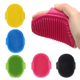 2907GP Soft Rubber Dog Cat Brush Pet Bath Silicone Comb Massage Comb Hair Remover Pet Supplies Dog Grooming Wash Cleaning Equipment