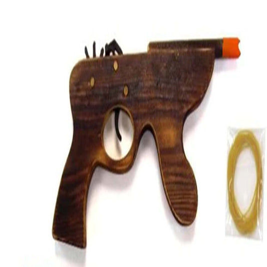 Wholesale Antique-Looking Machine Gun Elastic Shooter Fun Toy for Cops & Robbers Play (Sold by the piece or dozen)