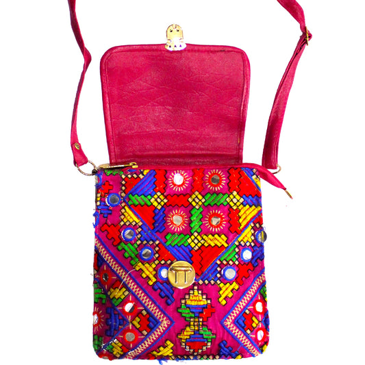premium & beautiful High Quality Colourful Fabric Bag With Buckle For Womwn's