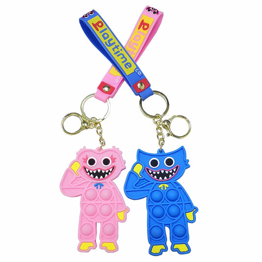 Holesale Pop It Light Up Hug Monster Keychain  Sold By Dozen