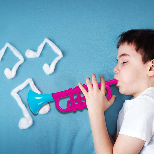 Wholesale Plastic Trumpet Metallic Kids - Playful Musical Fun Sold By Dozen