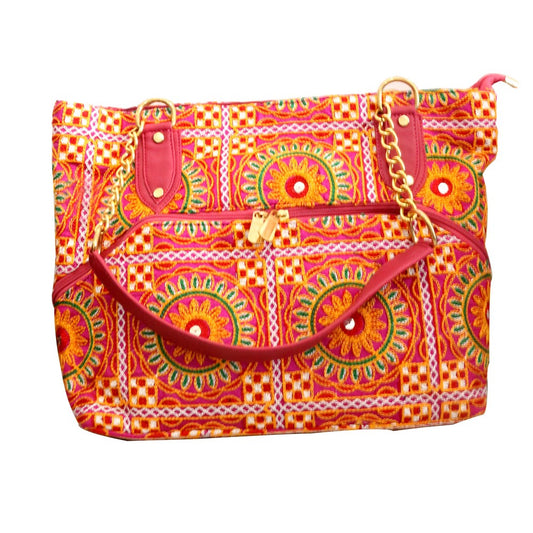 New Unique & Stylish Design Kanta Embroidery Hanging Bag With Bright Colours For Women's