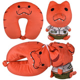 Dinosaur T-Rex Reverse Plush Neck Pillow For Kids