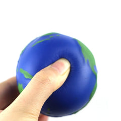 Wholesale Bouncy Earth Squeeze Ball: Spongy Stress Relief Toy with a Fun Twist Assorted Colors (MOQ-12)