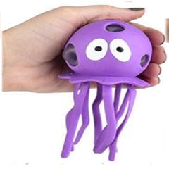 Wholesale Kids Octopus Shaped 5.5" Interior Beads Squishy Soft Toys (Sold by DZ)