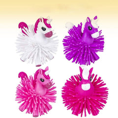 Unicorn Spiky Ball Kids Toys In Bulk- Assorted