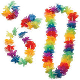 Wholesale Vibrant Solid Color Flower Hawaiian Leis - Festive Party Accessories (Sold by the dozen)