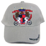 Wholesale Aesthetic Patriotic Biker Brothers Shield Bonded Baseball Hat (Sold by the piece)