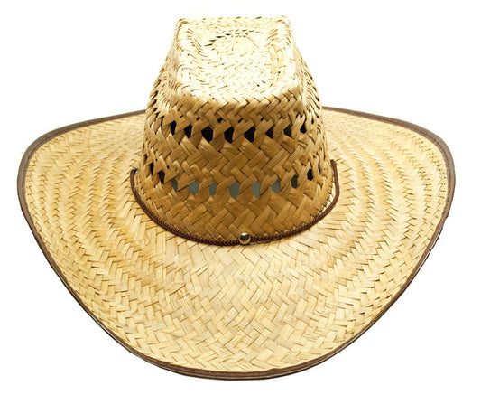 Bulk Buy Vented Wide Brim Straw Hat