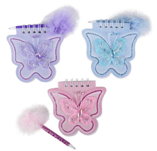 Buy BUTTERFLY NOTE PAD WITH PEN in Bulk