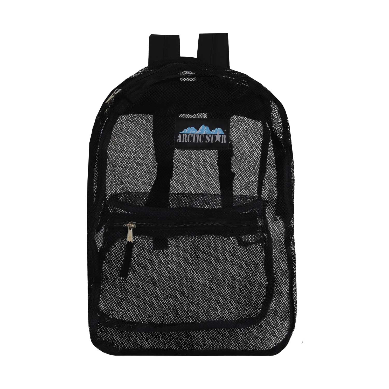 Buy 17" See Through Mesh Backpacks - Black -Wholesale Case of 24 Bookbags