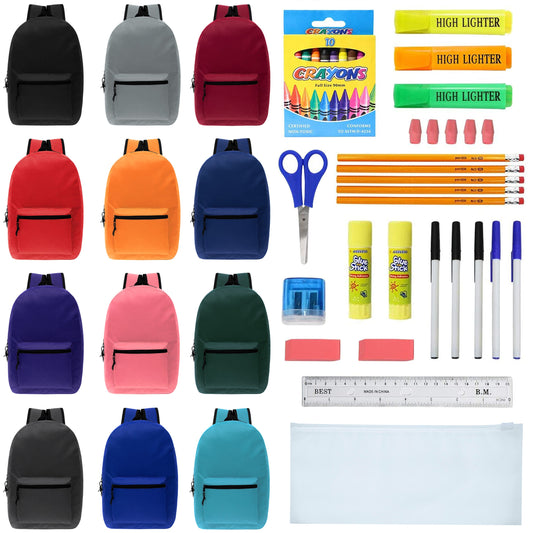 Wholesale 12 Piece School Supply Kit —