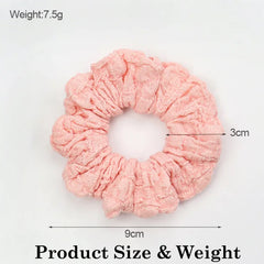 Elevate Your Hairstyle with Spring Scrunchies Accessories Ruffle Women