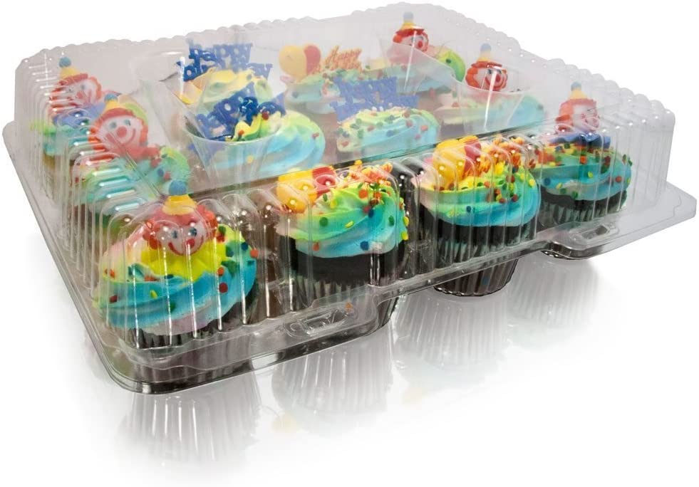 12CT HINGED CUPCAKE CONTAINER 150