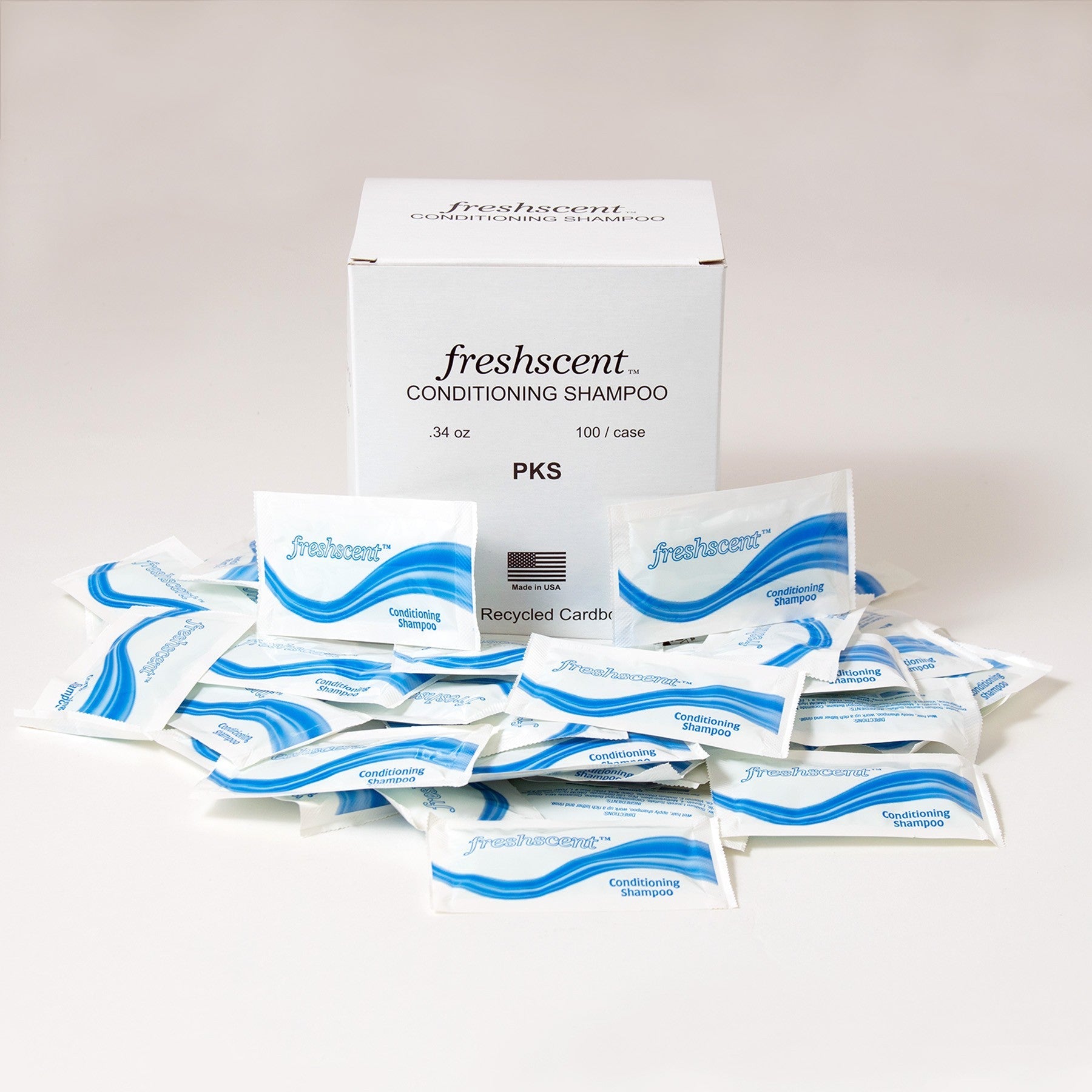 Buy Freshscent .34 oz Conditioning Bulk Shampoo - Wholesale Case 1000 Pieces Hotel Toiletries - PKS-1000