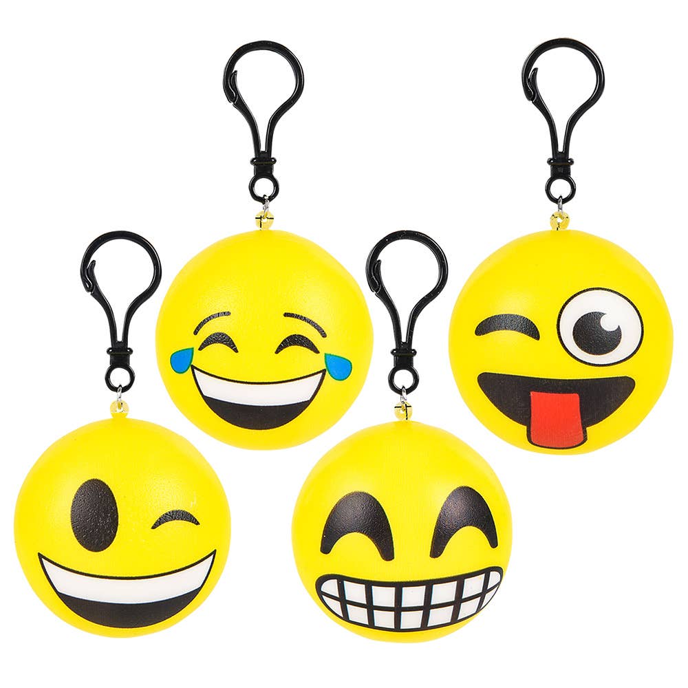 Buy EMOTICON SQUISH BACKPACK CLIP (24/DISPLAY) 2.75" in Bulk