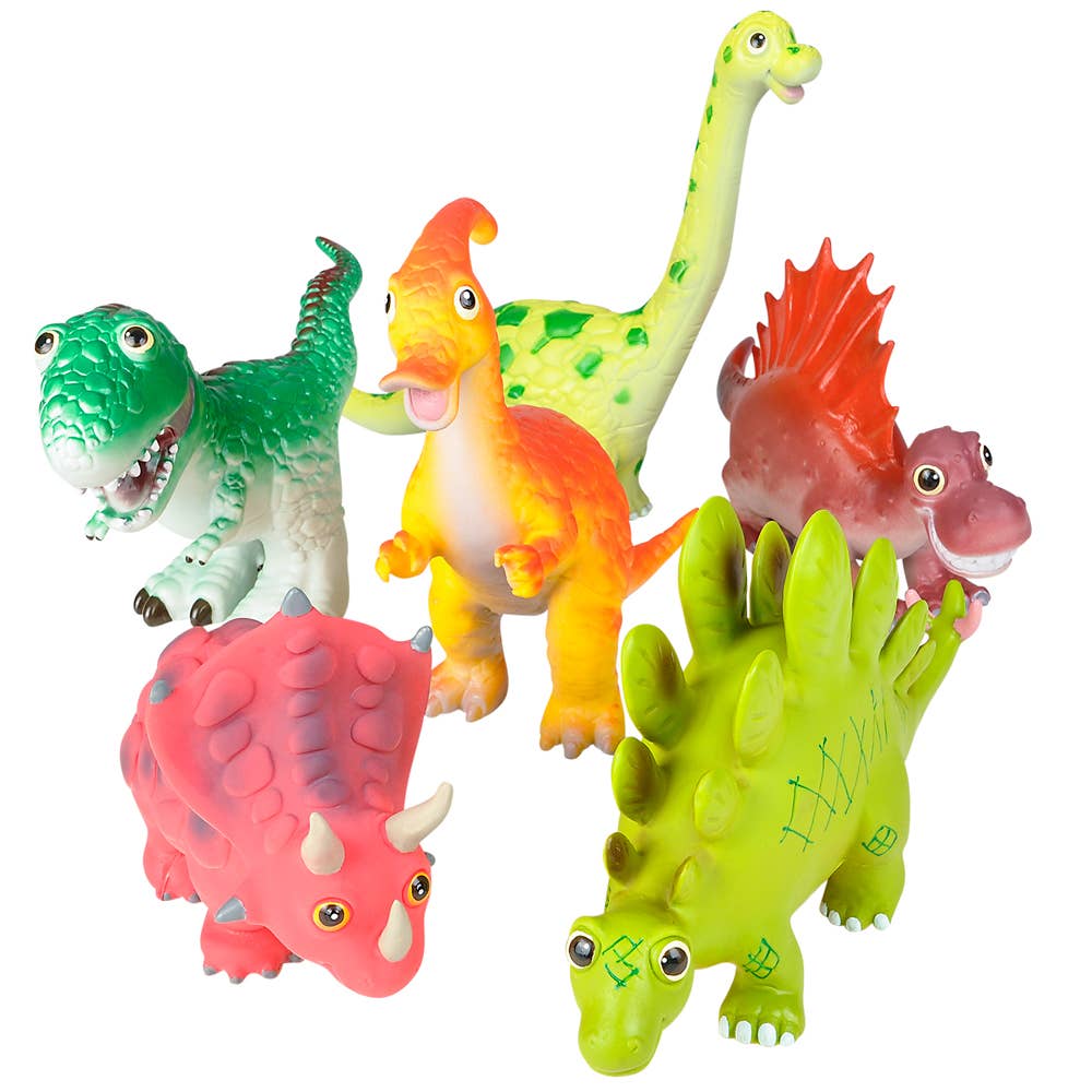 Buy DINOSAUR BATH BUDDIES 6 ASSORTED in Bulk