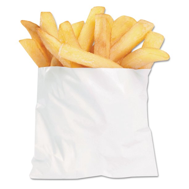 607-FF8 XLG. (5X3-1/3X9,75)FRENCH FRY BAGS 2000/CS