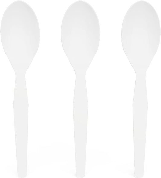 Plastic Spoon, Medium-Weight-1000 Pcs