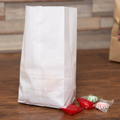 Duro 2 lb White Paper Bag, Bundle of 500