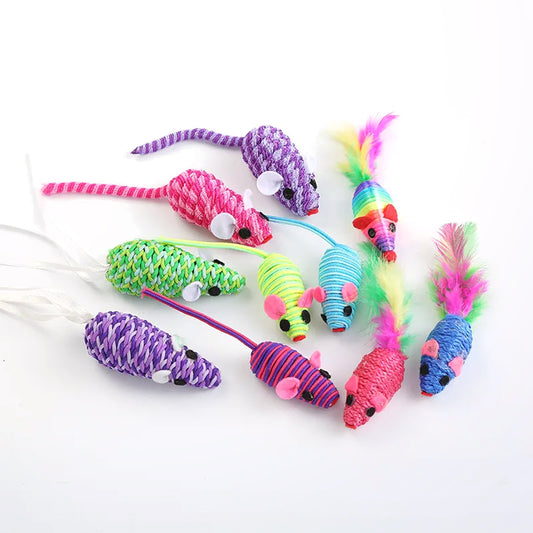 Interactive Cat Rope Mouse Toy for Playful Pets | Buy Now