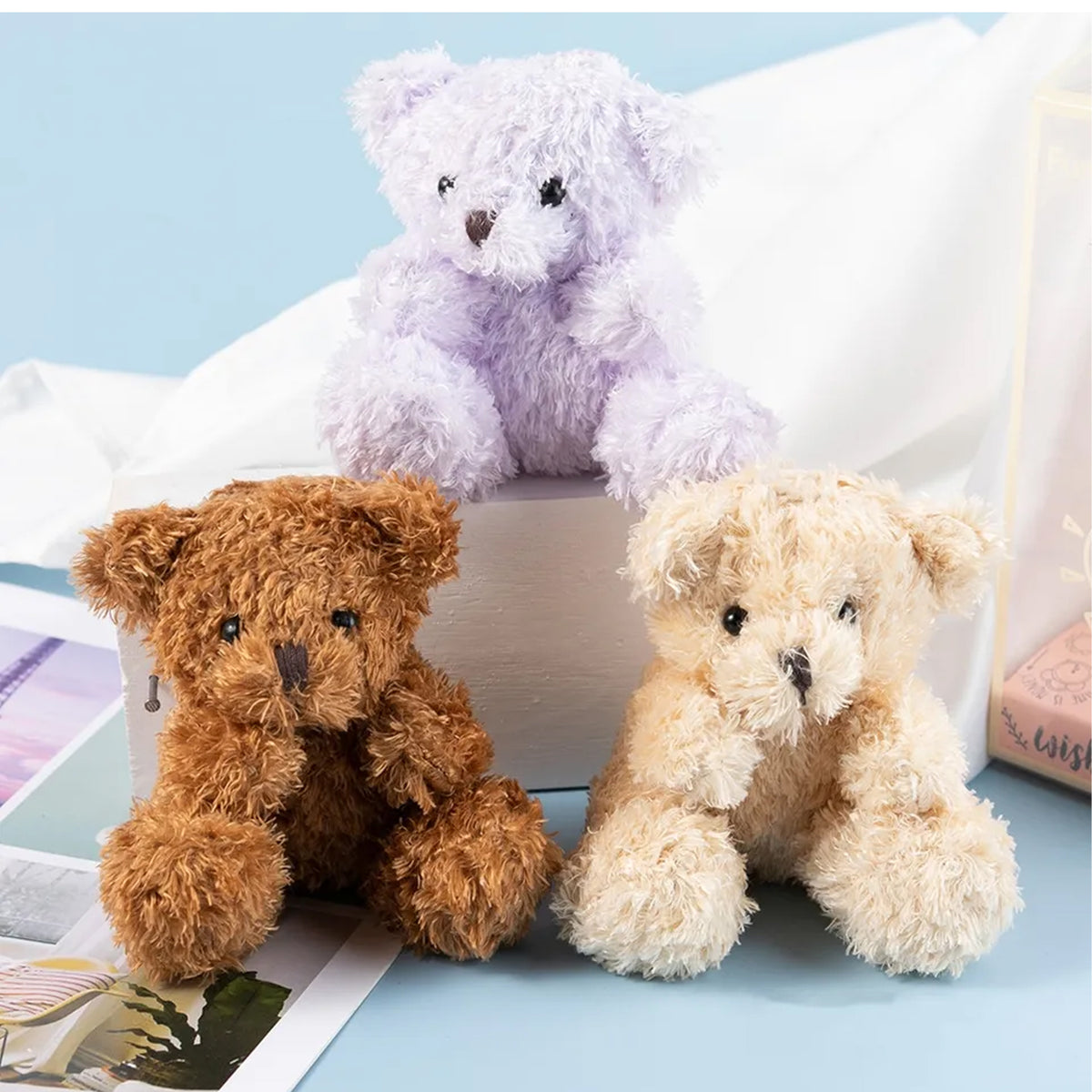 Cute Teddy Bear Plush Soft and Cuddly Stuffed Toy for Kids