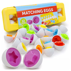 Match and Learn Eggs - Basic Shapes and Colors Preschool Toy