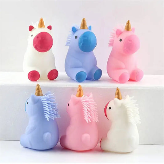 Light Up Unicorn Squishy Ball - A Fun and Relaxing Decompression Toy