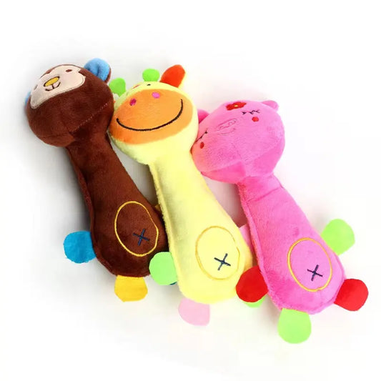 Sounding Squeaky Stuffed Animal Teddy Plush Dog Chew Toys