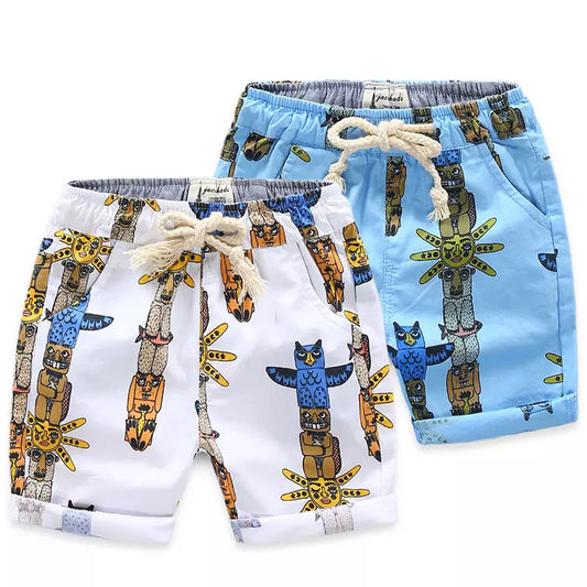 Polyester Cotton Fabric Beach Shorts For Boy Clothes